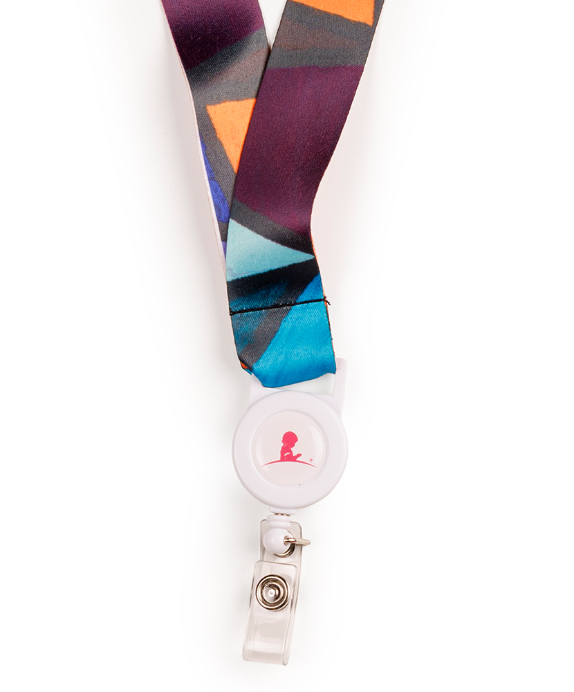 Primary image Patient Art Abstract Mosaic Lanyard - Cameron